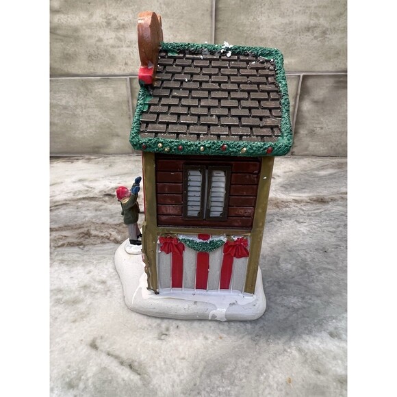 Lemax Pretzel Stand Christmas Village RARE xmas snow food stand decor Pretzels - Picture 4 of 15